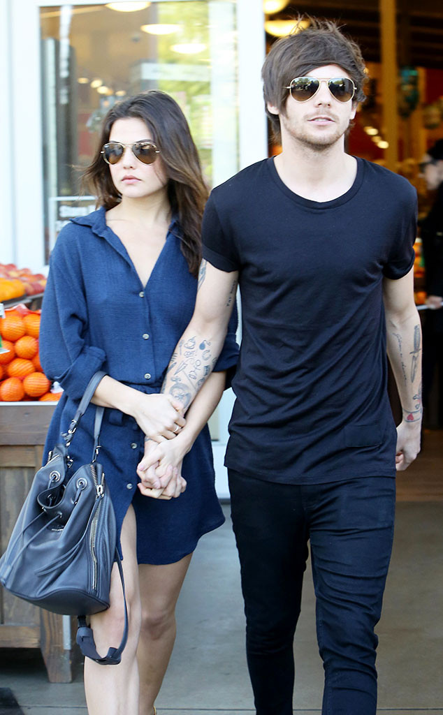 Louis Tomlinson & Danielle Campbell Show PDA While Getting Groceries ...
