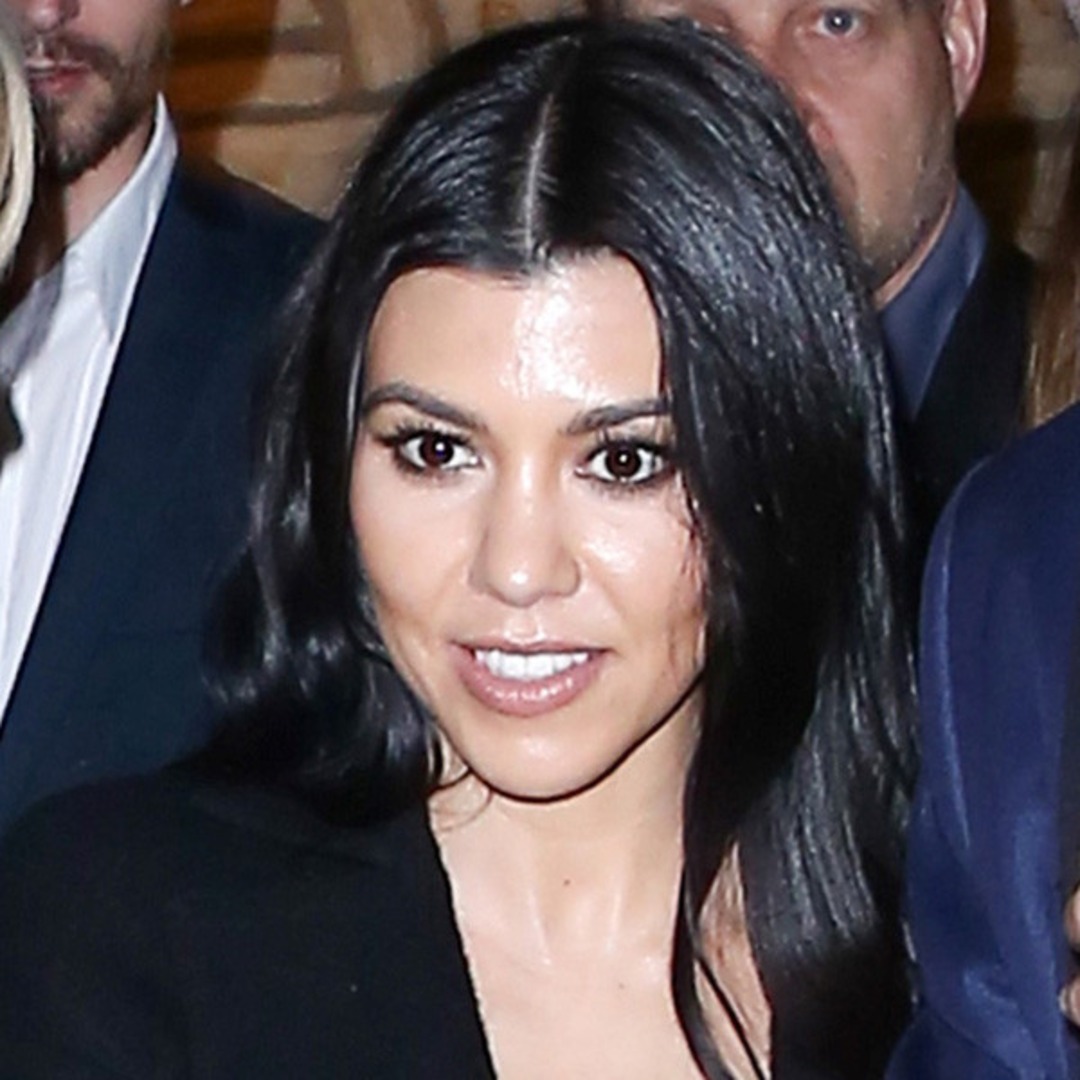 Kourtney Kardashian Channels Pocahontas in Nude Suede Outfit