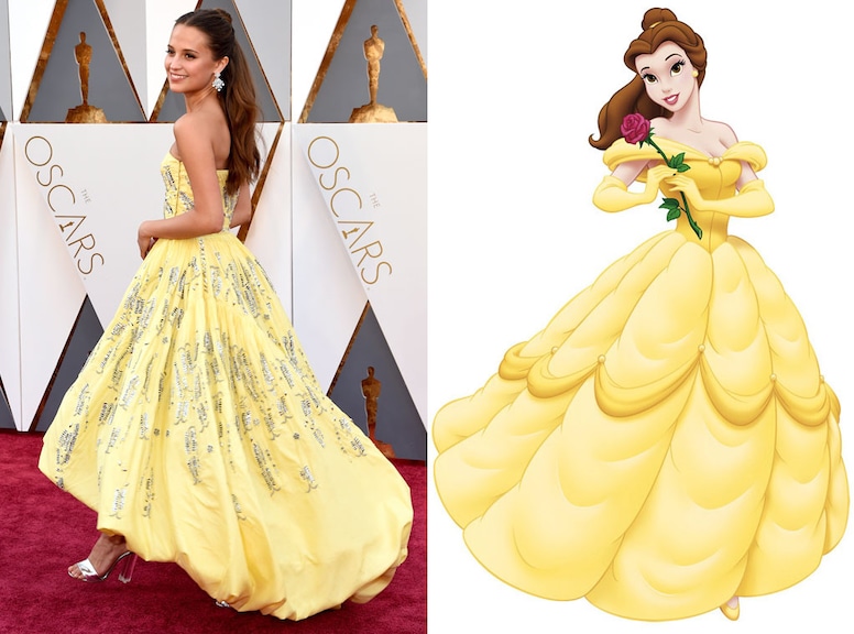 2016 Oscars, Academy Awards, Alicia Vikander, Belle, Beauty and the Beast