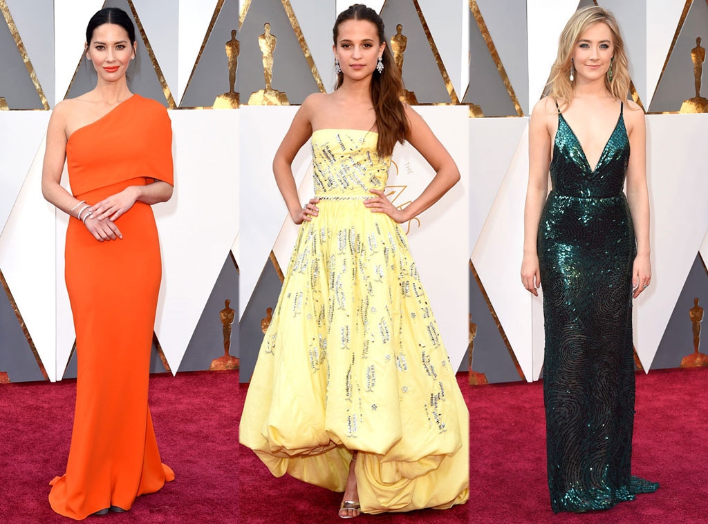 Olivia Munn, Alicia Vikander, Saoirse Ronan, 2016 Oscars, Academy Awards, Arrivals