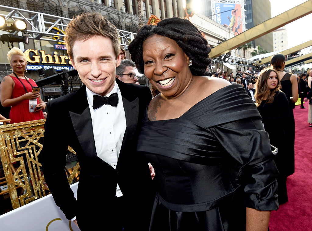 Eddie Redmayne & Whoopi Goldberg from Oscars 2016 Candid Moments | E! News - Where Can I Watch The Movie Eddie With Whoopi Goldberg