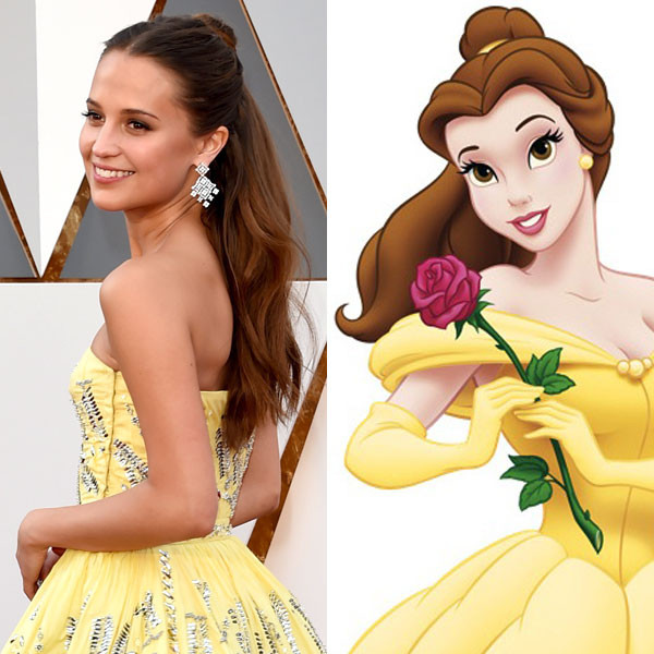 Alicia Vikander's Oscars Dress Takes A Cue From 'Beauty And The Beast
