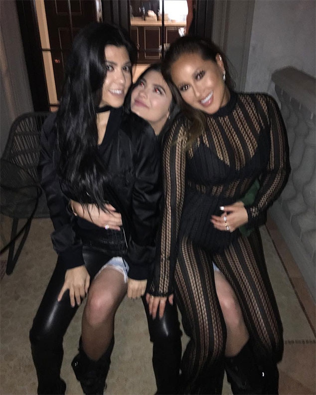 Kourtney Kardashian, Kylie Jenner, Adrienne Bailon
