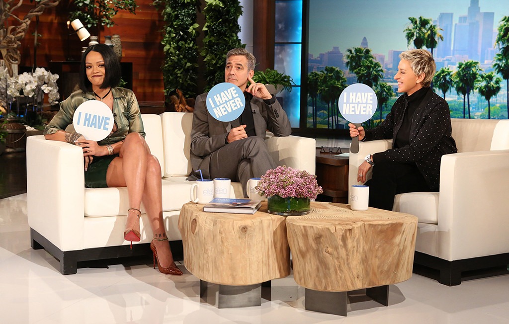Rihanna, George Clooney, Ellen DeGeneres