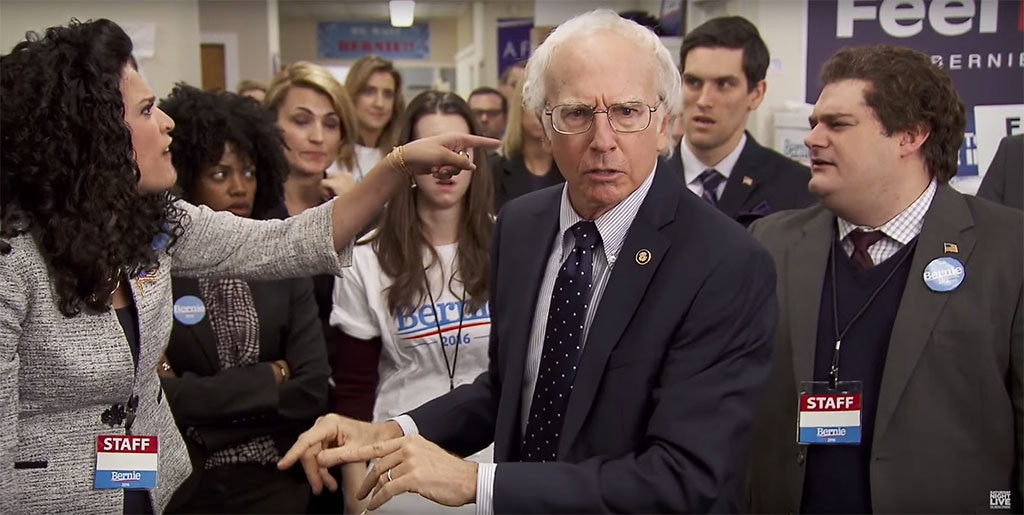 Larry David, as Bernie Sanders, SNL