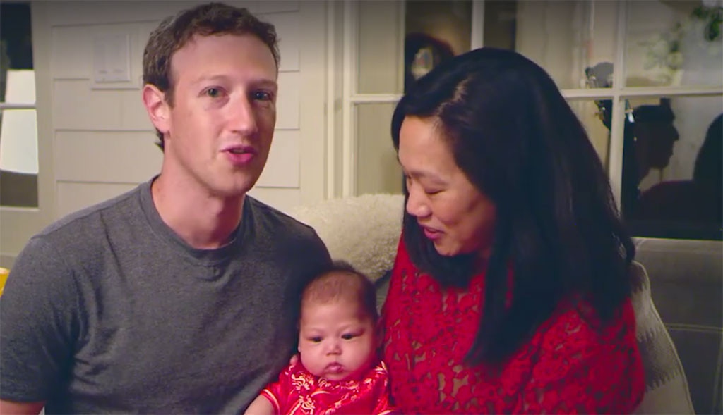 Mark Zuckerberg, Priscilla Chan, Daughter Max