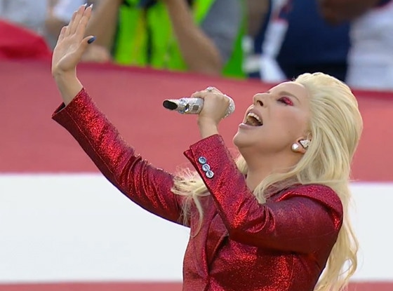 Lady Gaga, Super Bowl 2016, national anthem
