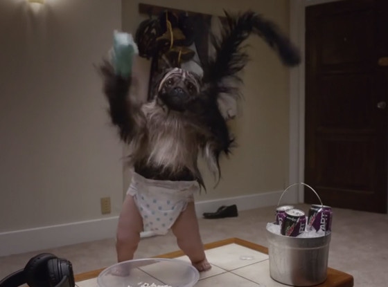 Mountain Dew, Puppy Monkey Baby, Super Bowl 2016 commercial