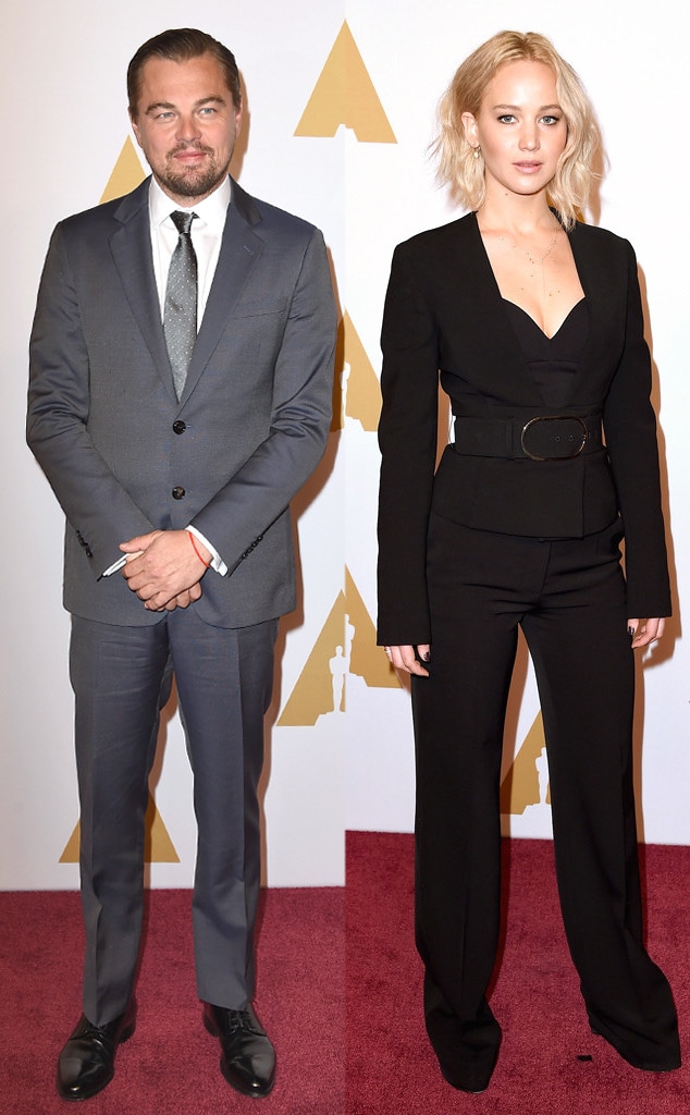 Leonardo DiCaprio, Jennifer Lawrence, Academy Awards Nominee Luncheon