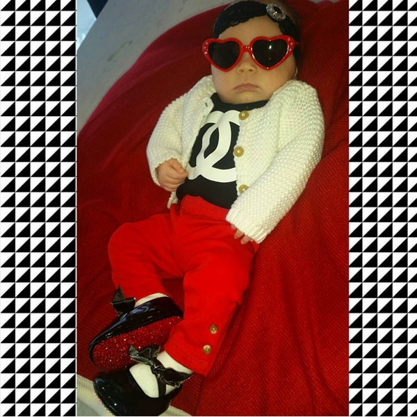 Coco Shares Pic of Chanel in Baby Louboutins