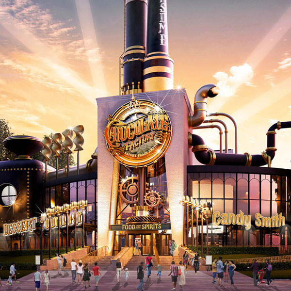 Willy Wonka-style chocolate factory at Orlando's Universal