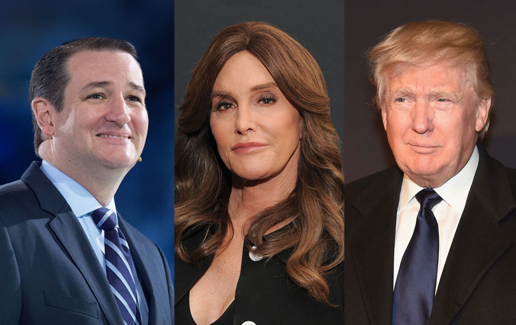 Ted Cruz, Caitlyn Jenner, Donald Trump