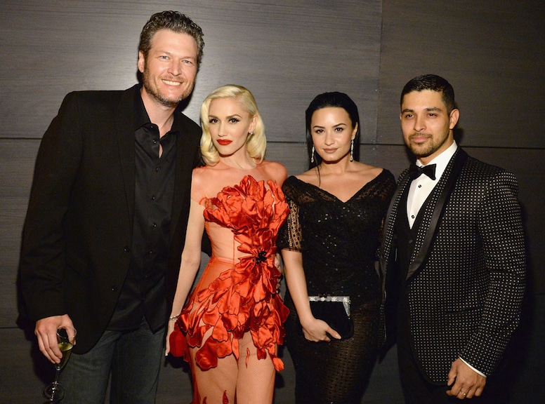 Blake Shelton, Gwen Stefani, Demi Lovato, Wilmer Valderrama, Inside Vanity Fair Oscar Party