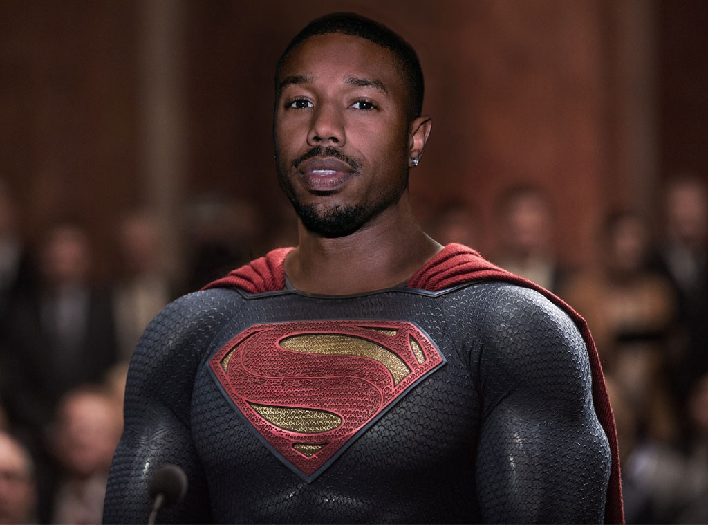 Michael B. Jordan as Superman from Batman v Superman