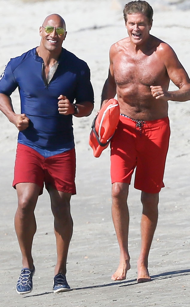 David Hasselhoff, Dwayne Johnson