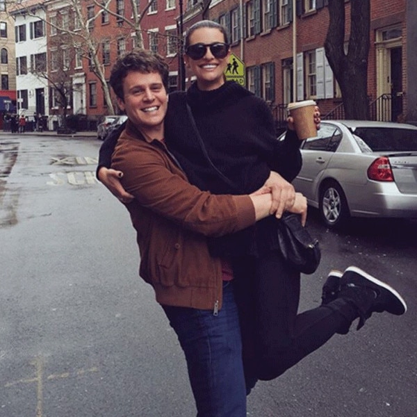 Lea Michele Is the Happiest Girl in the World With Jonathan Groff