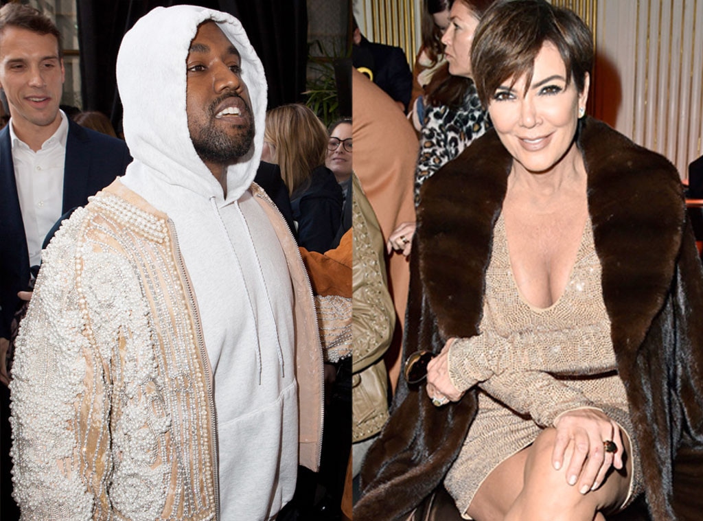 Kanye West, Kris Jenner Paris Fashion Week Star Sightings 