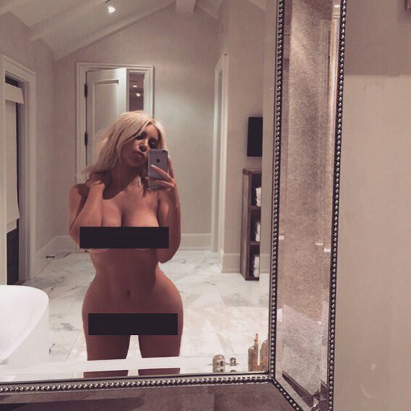 Kim Kardashian, naked