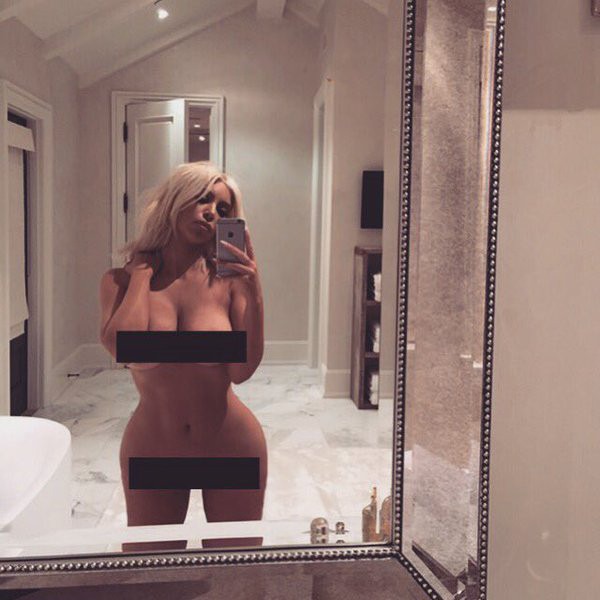 Celebrity Porn Kim Kardashian - Kim Kardashian's Naked Selfie Inspires Celebrity Copycats ...