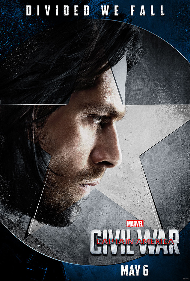 Sebastian Stan From Captain America Civil War Character Posters