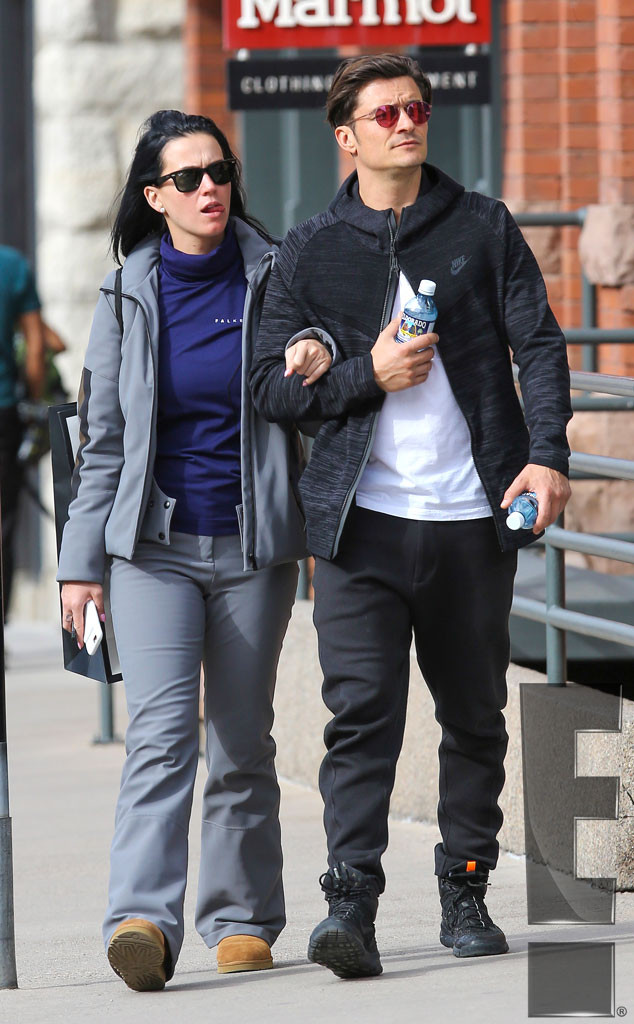 Katy Perry, Orlando Bloom, Aspen Vacation Exclusive, Pubbing at Monday 4am EST