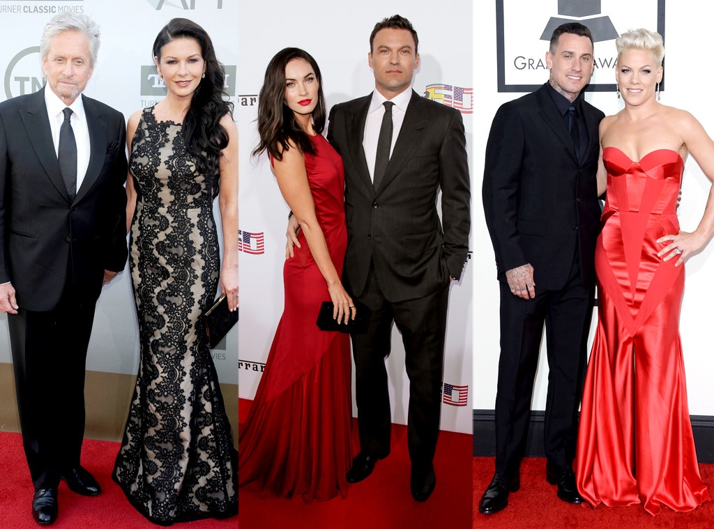 Michael Douglas, Catherine Zeta-Jones, Megan Fox,Brian Austin Green, Pink, Carey Hart 