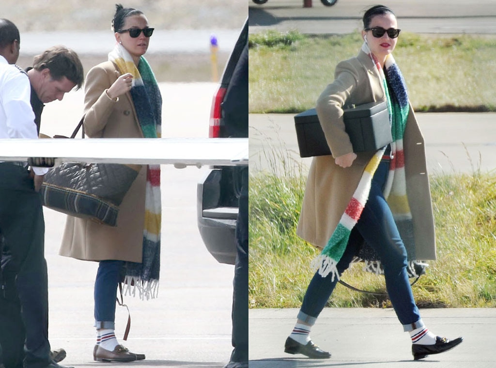 Katy Perry, Orlando Bloom, Travel Outfit