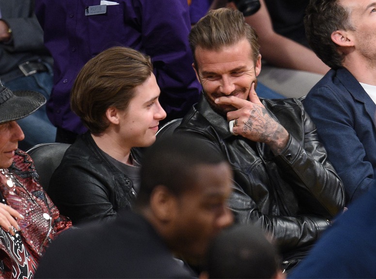 David Beckham, Brooklyn Beckham, Laker Game