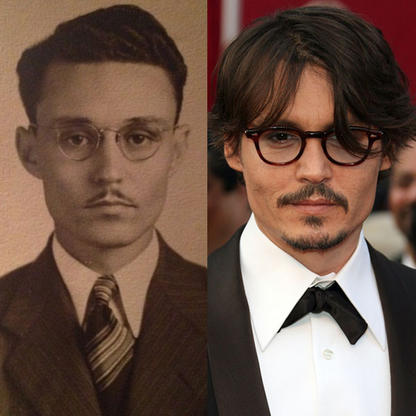 Johnny Depp Mysteriously Looks Exactly Like This Great Grandfather - E ...