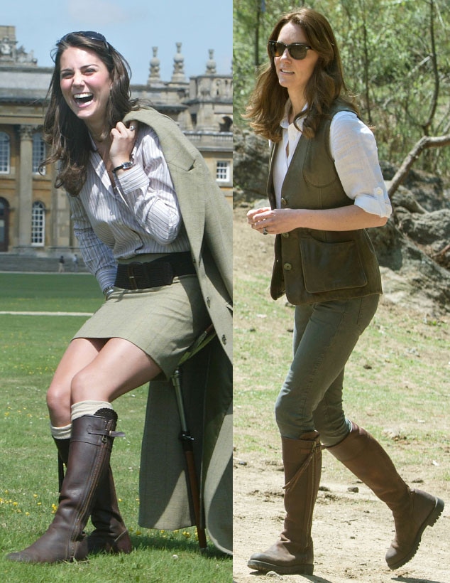 Kate Middleton Recycles Boots From College for Hike, Brings Glam Squad