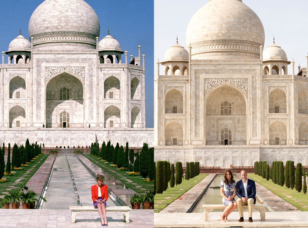 Princess Diana, Prince William, Kate Middleton, Taj Mahal