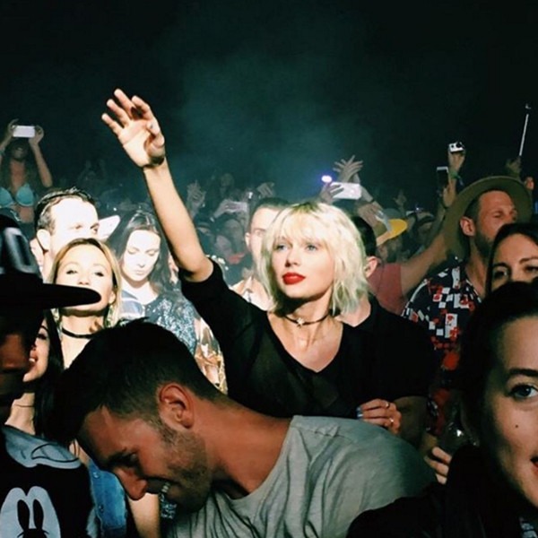 Taylor Swift Reaches Out Longingly for Calvin Harris During Coachella
