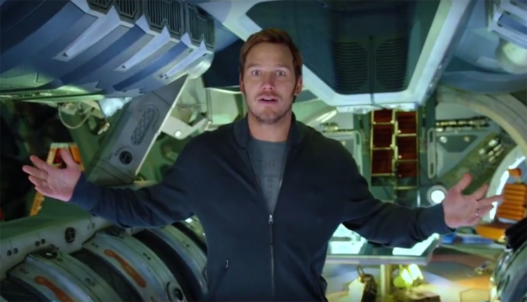 Chris Pratt, Guardians of the Galaxy Vol. 2 Set, Facebook Video