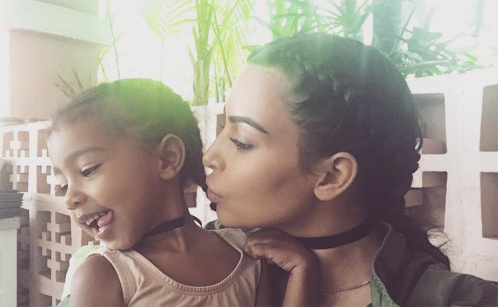 Kisses From Kim Kardashian And North West S Cutest Pics E News
