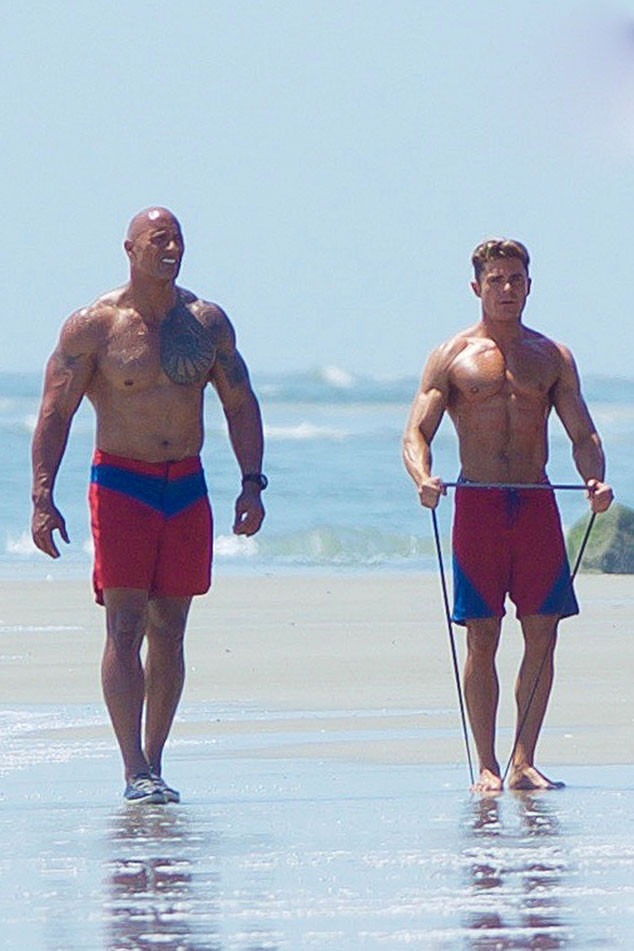 Is the rock really 6'4? Zac Efron is 5'8. Should the difference  side-by-side be more stark here? : r/tall