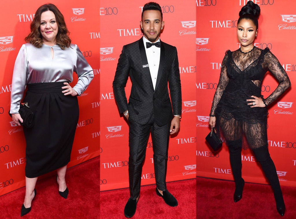 Nicki Minaj, Lewis Hamilton, Melissa McCarthy, Time 100 Gala
