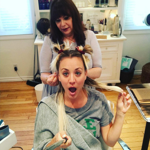 Kaley Cuoco Gets a Hair Makeover for Spring E! Online UK