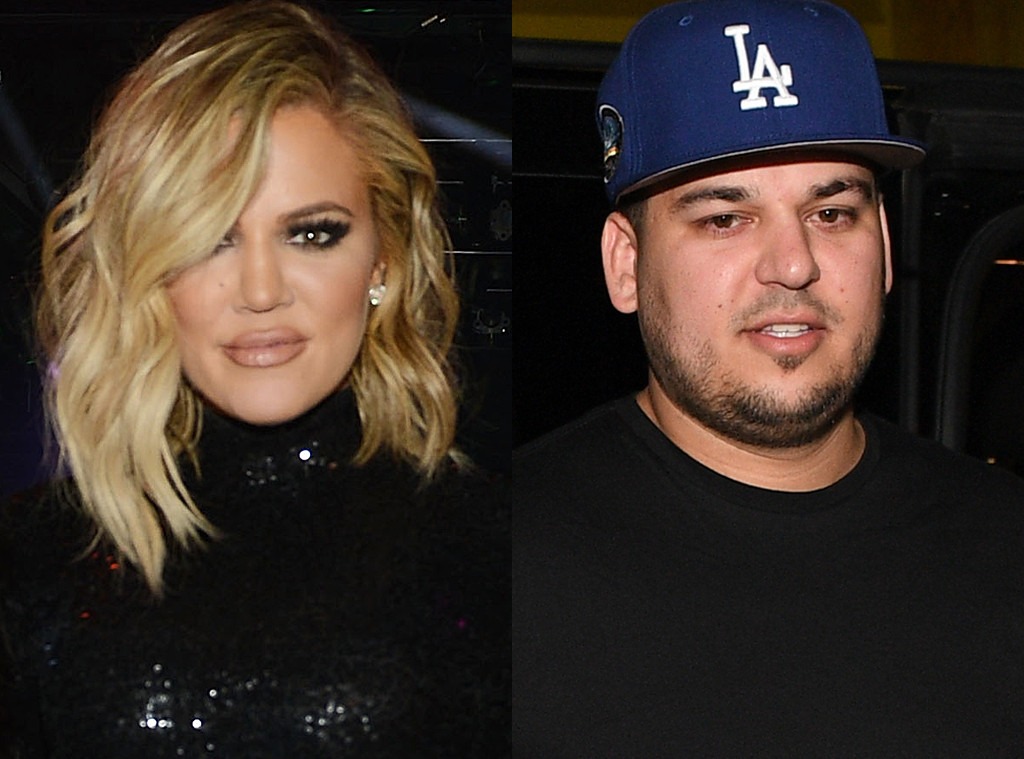 Sibling Solidarity! Khloe and Rob Hold Hands in Rare Pic