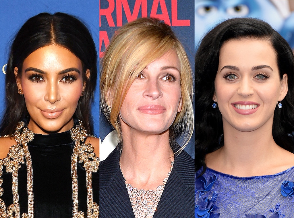 Kim Kardashian, Katy Perry, Julia Roberts