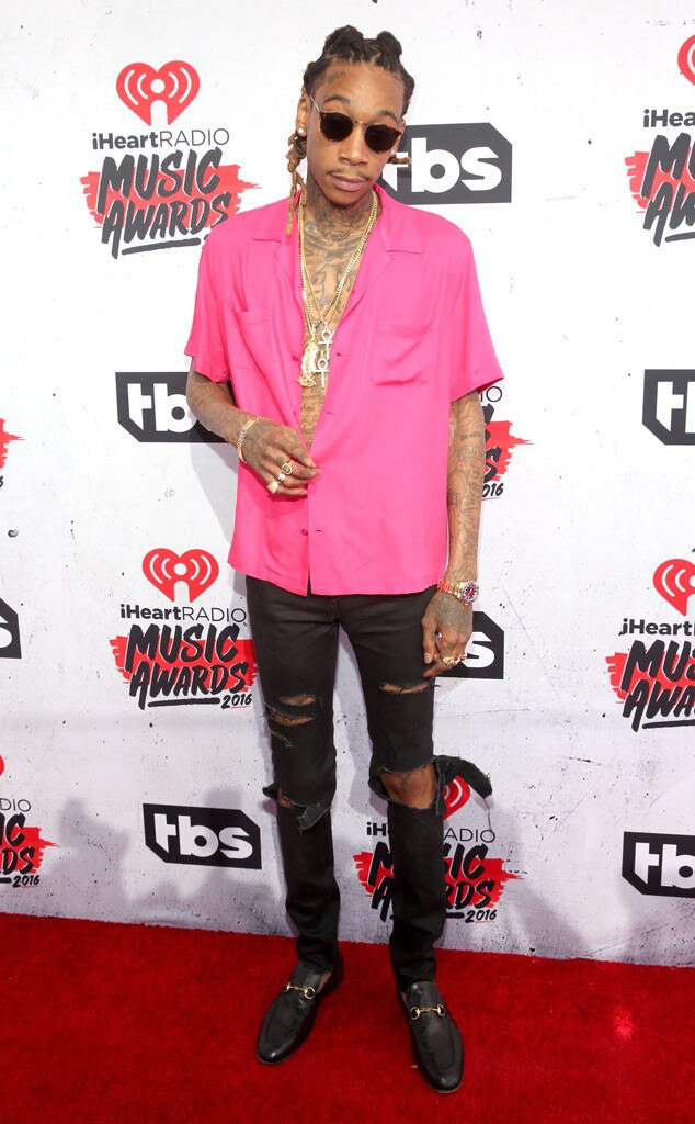 Wiz Khalifa from iHeartRadio Music Awards 2016 Red Carpet Arrivals | E ...