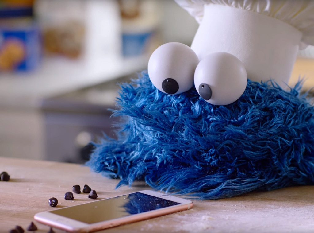 Cookie Monster, iphone, Sesame Street