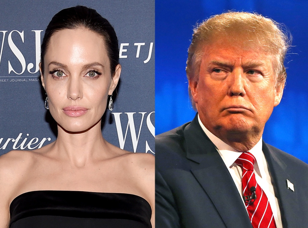 Donald TRump, Angelina Jolie