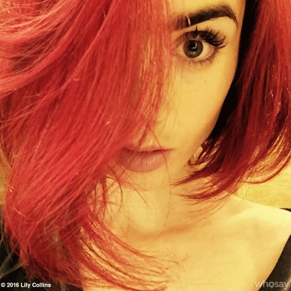Lily Collins, Hair, Instagram