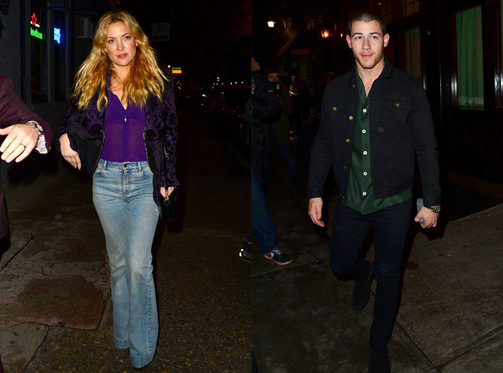 Kate Hudson and Nick Jonas Flirt During Late-Night Dinner in NYC | E! News