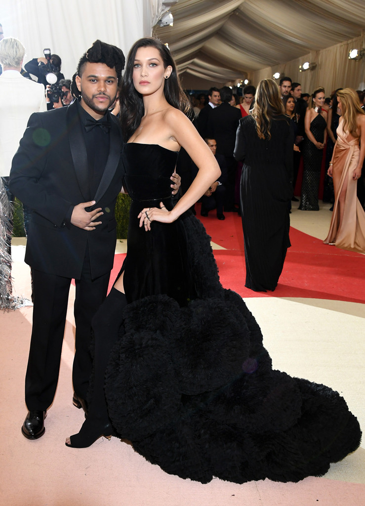 The Weeknd and Bella Hadid from Couples and BFFs at the 2016 Met Gala ...