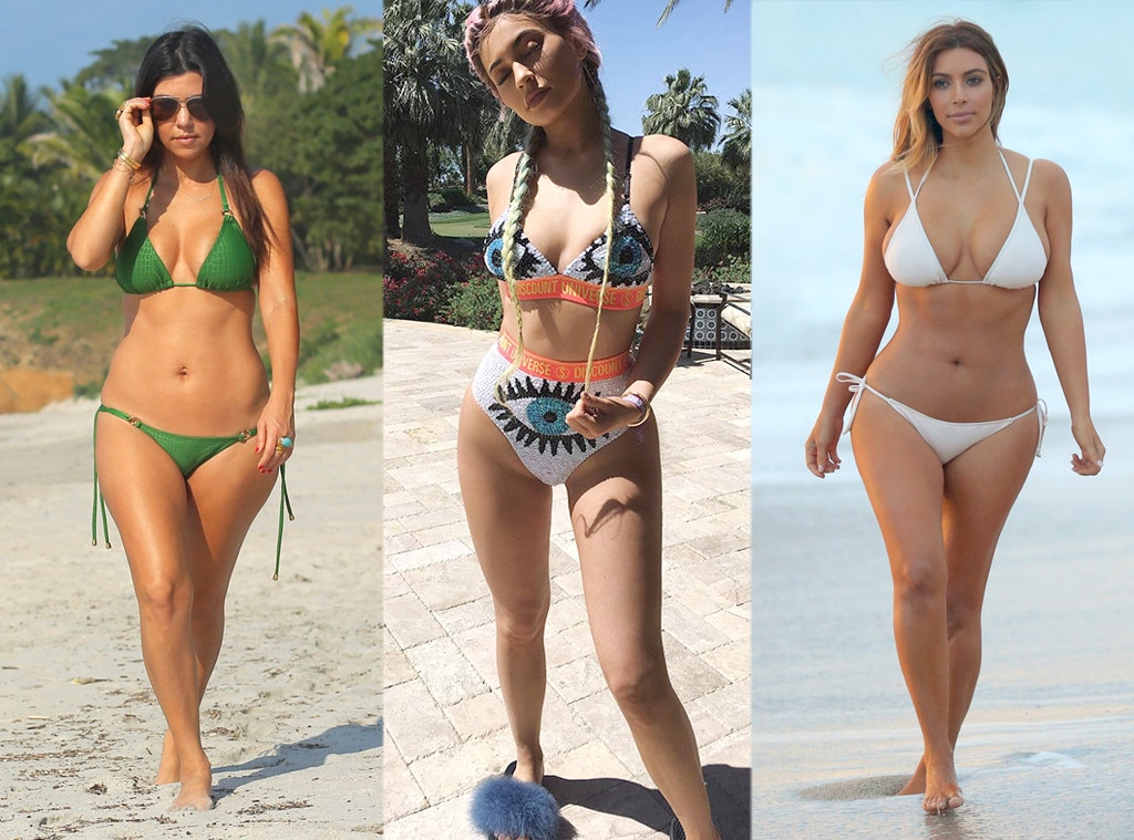 See Kim Kourt Kylie s Bikini Pics Because Summer Is Almost Here