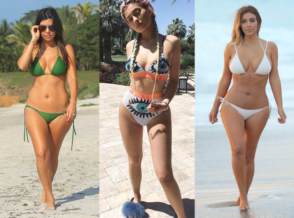 Kourtney Kardashian, Kylie Jenner, Kim Kardashian, Bikini