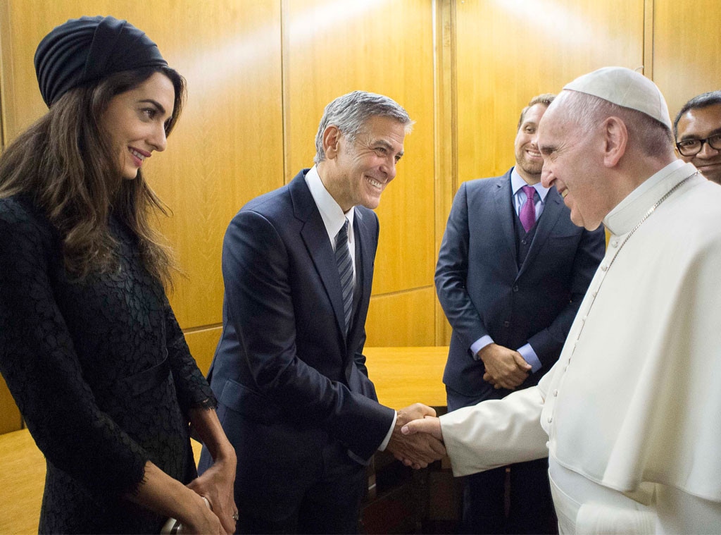 George Clooney, Amal Clooney, Pope Francis