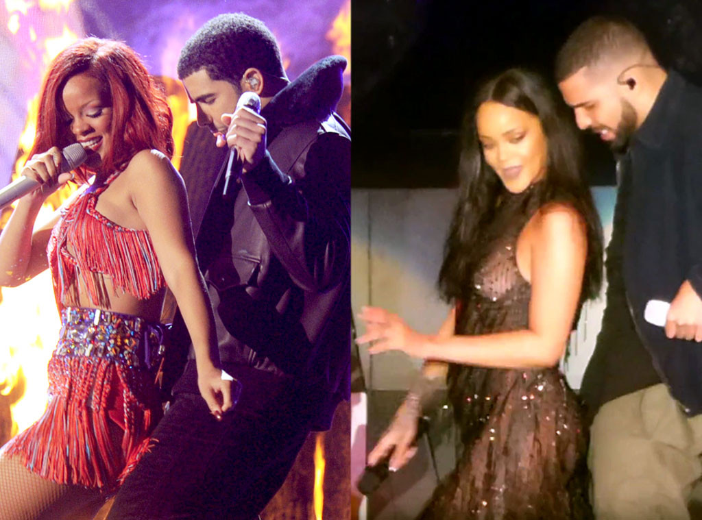 19 Pictures Of Drake & Rihanna Getting Up Close & Personal 