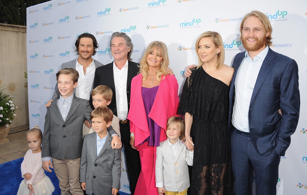 Oliver Hudson, Kurt Russell, Goldie Hawn, Kate Hudson, Wyatt Russell, Annual Goldie's Love In For Kids